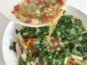 Vietnamese Chicken Salad add dressing