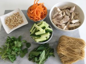 Vietnamese Chicken Salad ingredients