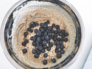 blueberry muffins mix add blueberries