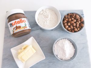 Nutella Shortbread ingredients