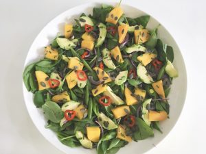 Mango Salad add chives