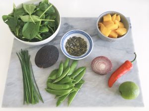 Mango Salad ingredients