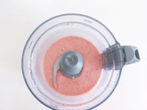 coconut overnight oats smoothie blended