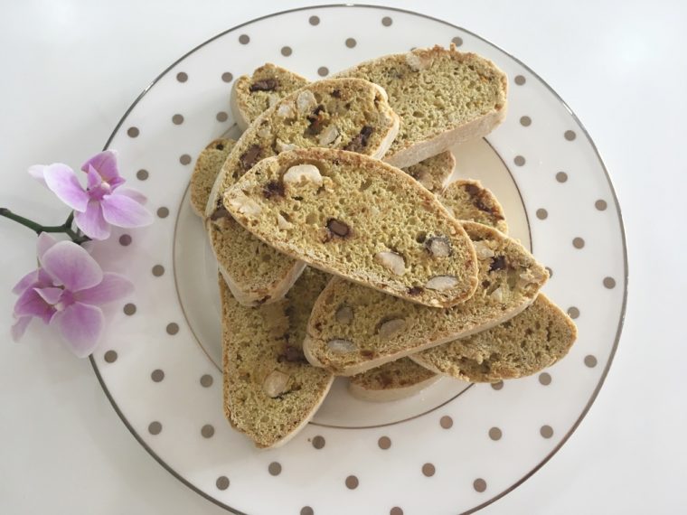 biscotti plate orchid